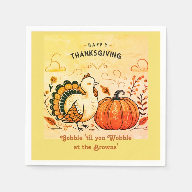 Gobble bis du Wobble Serviette (Vorderseite)