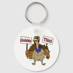 Gobble Dies - die Türkei sprechen Schlüsselanhänger