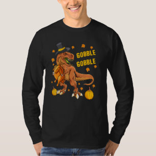 Gobble Dinosaur T Rex Tracht Türkei Kostüm Danke T-Shirt