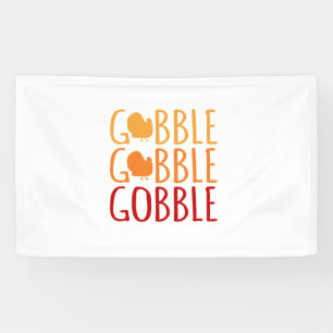 Gobble Funny Erntedank Türkei Familienfrauen Banner