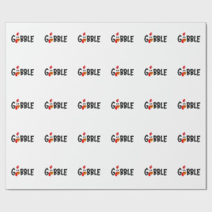 Gobble Funny Erntedank Türkei Fest Geschenkpapier