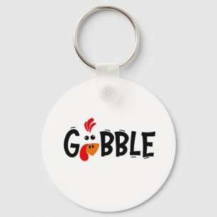 Gobble Funny Erntedank Türkei Fest Schlüsselanhänger