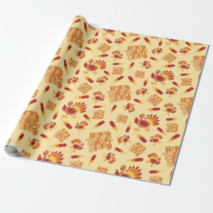 Gobble & gib Dank an die Türkei feierlich nahtlos Geschenkpapier