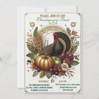 Gobble Gobble Gobble Türkei Erntedank Fest Einladung