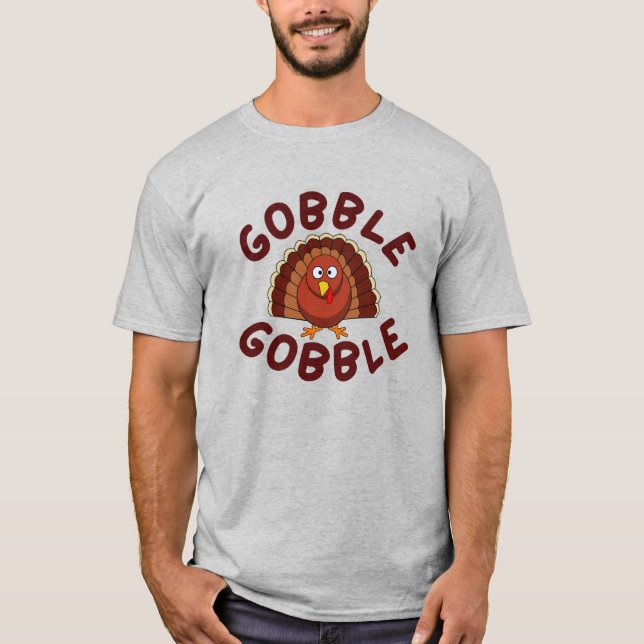 Gobble Gobble Thanksgiving T-Shirt (Vorderseite)