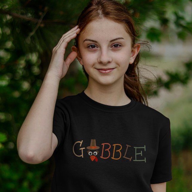 Gobble Gobble Till You Wobble Funny Thanksgiving T-Shirt (Von Creator hochgeladen)