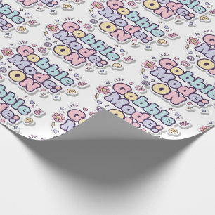 Gobble-Modus: AN Festtags-Verpackungspapier Geschenkpapier