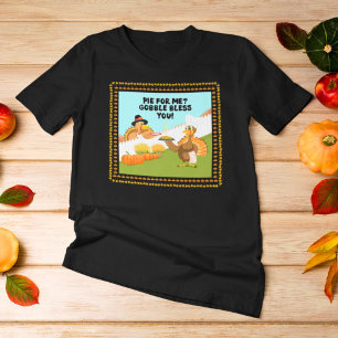 Gobble Segne Dich Lustige Truthahns Friendsgiving Tri-Blend Shirt