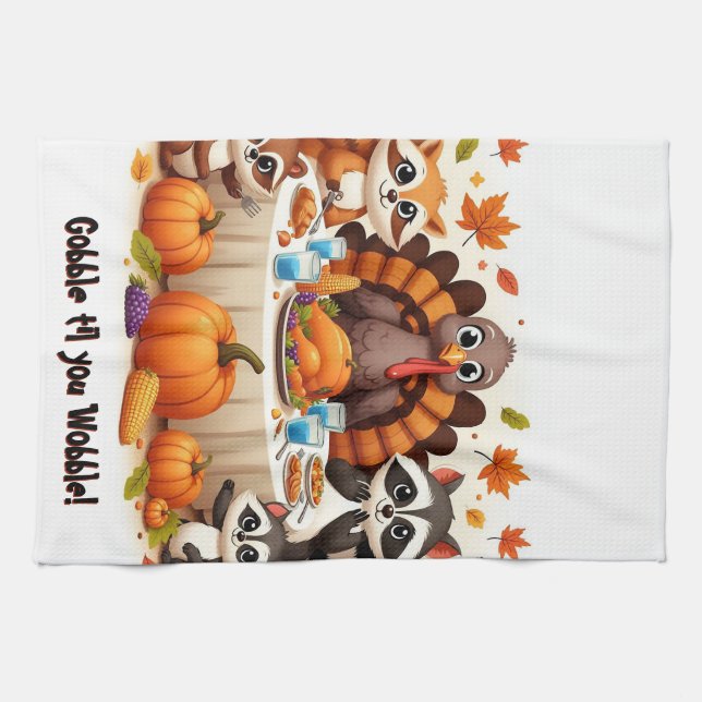 Gobble til we Wobble Geschirrtuch (Horizontal)
