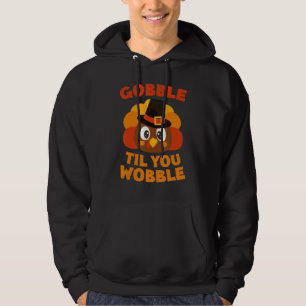 Gobble Til You Wobble Baby Outfit Kleinkind Thanks Hoodie