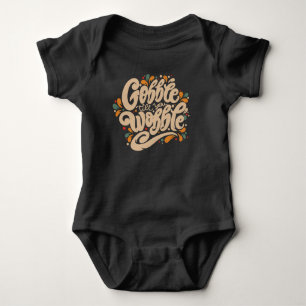 Gobble Till You Wobble Baby Strampler