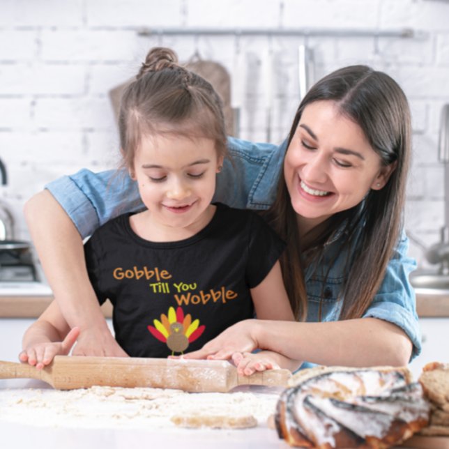 Gobble Till You Wobble Baby T-shirt (Von Creator hochgeladen)