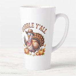 Gobble y'all western Thanksgiving Milchtasse