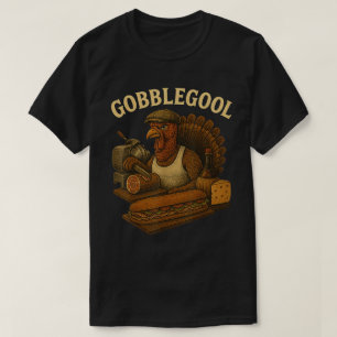 Gobblegool Lustige Truthahn-Deli-Kunst T-Shirt