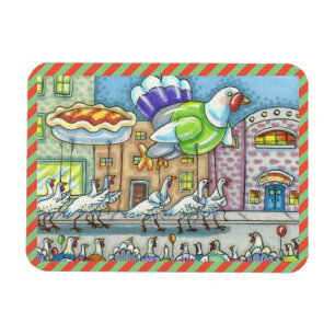 GOBBLER ERNTEDANK DAY PARADE & TÜRKEY BALLOON MAGNET