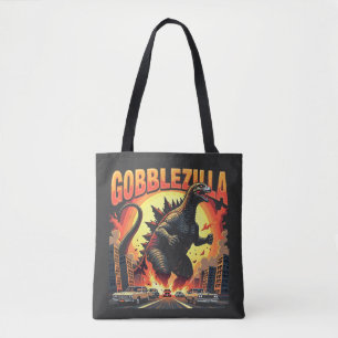 Gobblezilla Spooky Türkei Erntedank Gobble Tasche