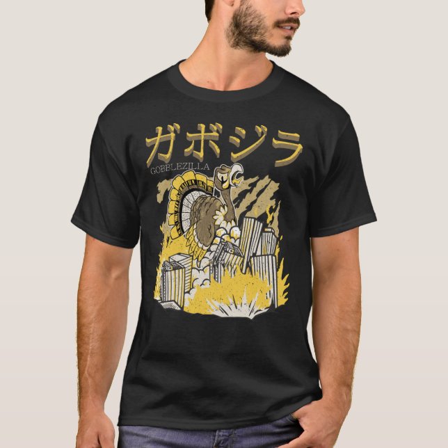 Gobblezilla Türkei Erntedank1111png1111 T-Shirt (Vorderseite)