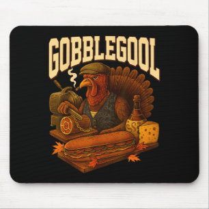 Gobbol Truthahn Gobble Gool Erntedankfest Retro  Mousepad
