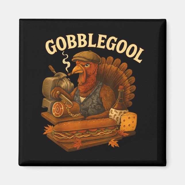 Gobbol Turkey Thanksgiving  Magnet (Vorne)