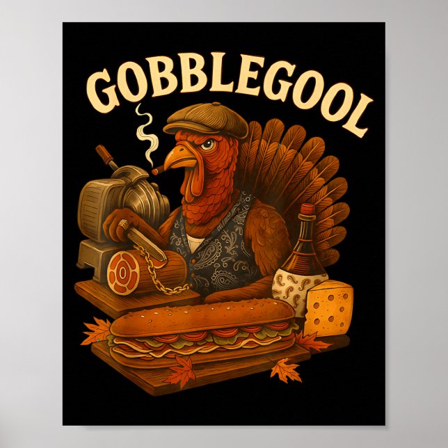 Gobbol Turkey Thanksgiving  Poster (Vorne)