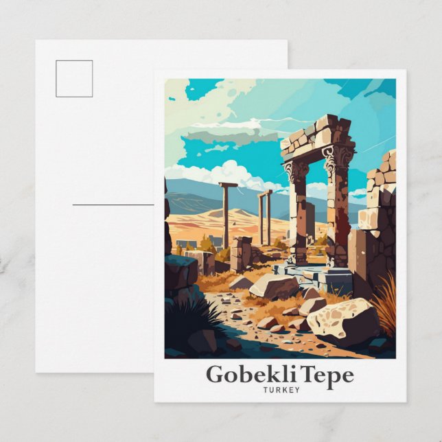 Gobekli Tepe Sanliurfa Türkei Reisen Postkarte (Vorne/Hinten)