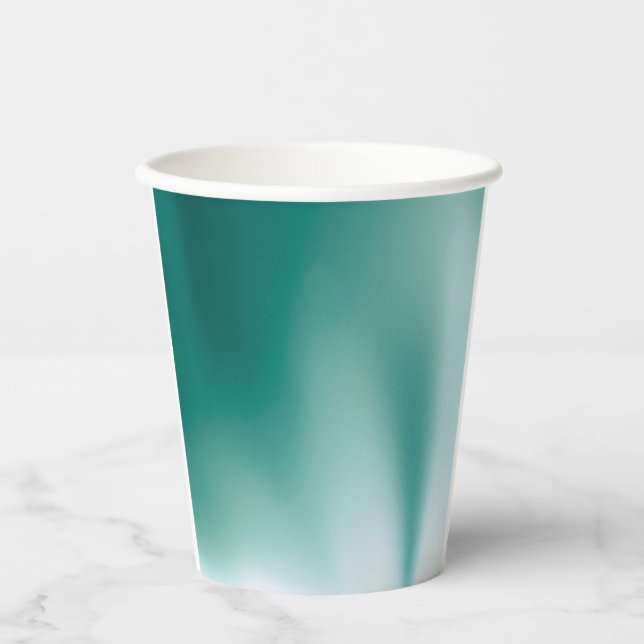 Gobelet en papier Émeraude Brumeux (Recto)