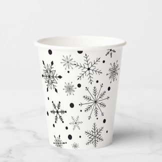 Gobelet en papier flocon de neige