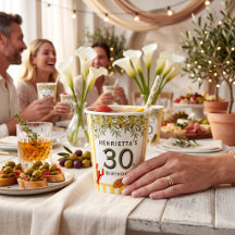 Gobelet en papier Olive Branch pour fête italienne