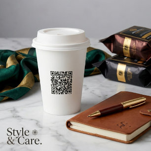 Gobelet en papier personnalisé de 8oz avec couverc