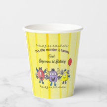 Gobelet en papier pour anniversaire de Trois Petit