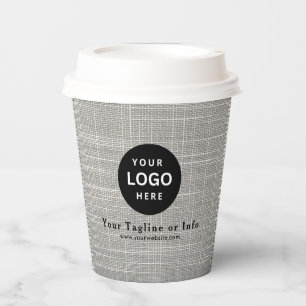 Gobelet en papier professionnel Logo d'entreprise