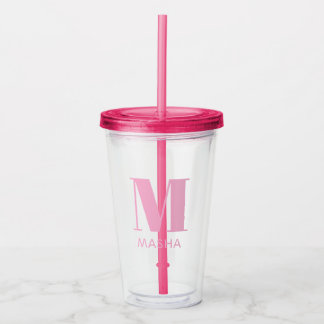 Gobelet personnalisé avec monogramme simple