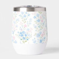 Gobelet Thermique Vin Floral Pastel
