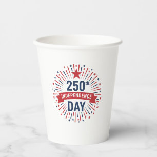 Gobelets En Papier 250e anniversaire de l'indépendance
