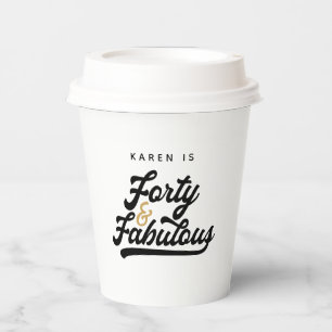 Gobelets En Papier 40 et fabuleuses plaques de papier fête d'annivers