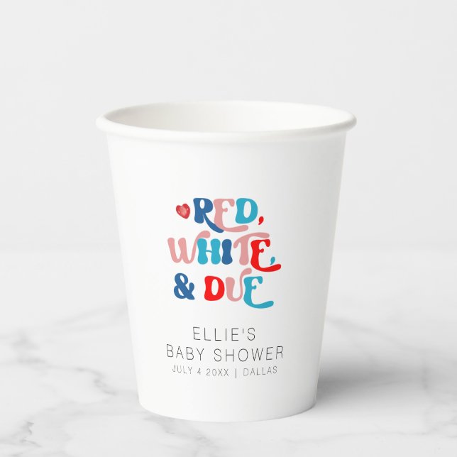 Gobelets En Papier 4 juillet Baby showers (Recto)