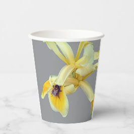 Gobelets En Papier Abeille sur une fleur jaune
