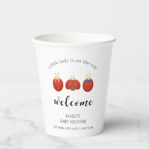 Gobelets En Papier Accueil minimaliste de la famille Ladybug Baby sho