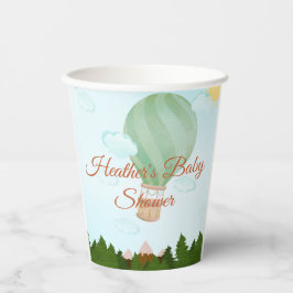 Gobelets En Papier Adventure Await Hot Air Baby shower