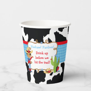 Gobelets En Papier African American Cowboy Western Anniversaire