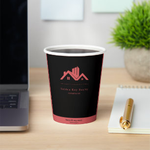 Gobelets En Papier Agent immobilier moderne promotionnel Immobilier p
