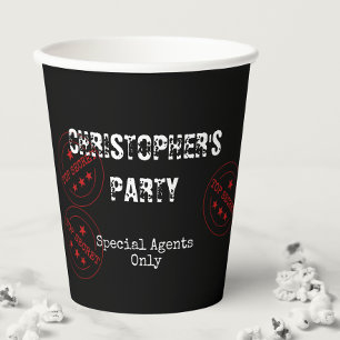 Gobelets En Papier Agent spécial Top Secret Party