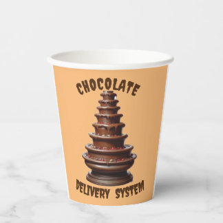 Gobelets En Papier AI Chocolat Système de livraison de papier Coupe d