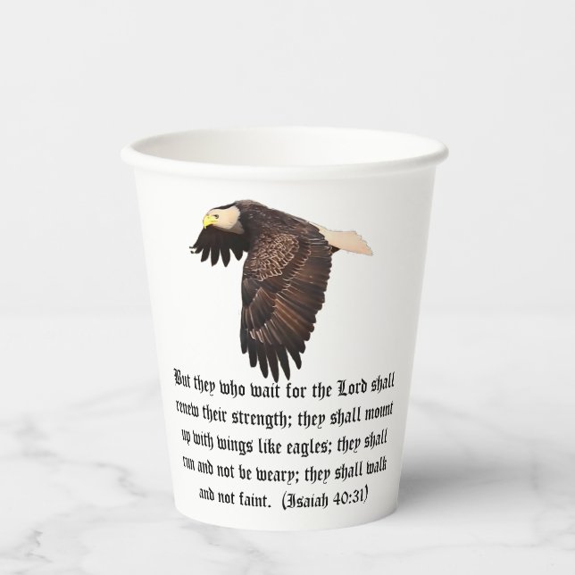 GOBELETS EN PAPIER AILES EN TANT QU'AIGLES (Recto)
