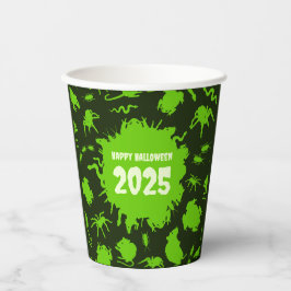 Gobelets En Papier Ajouter L'Année Joyeuse Halloween Déplaisantes Cra