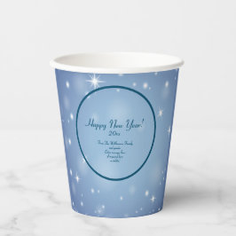 Gobelets En Papier Ajouter Nom de l'organisation familiale Bonne anné