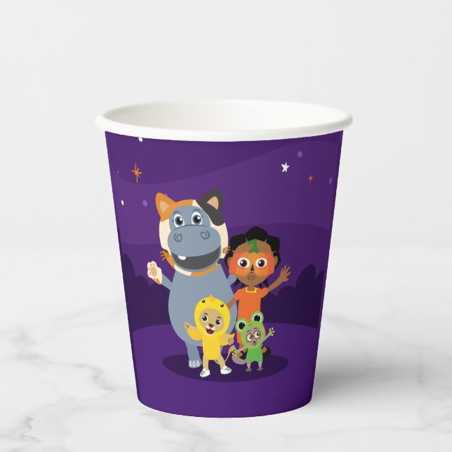 Gobelets En Papier Akili et amis Coupe de papier Halloween (Recto)