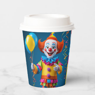 Gobelets En Papier ¡Alegre Payaso de Fiesta!