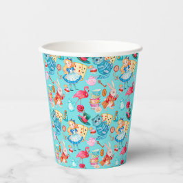 Gobelets En Papier alice au pays des merveilles