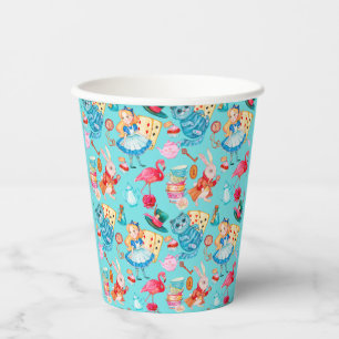 Gobelets En Papier alice au pays des merveilles